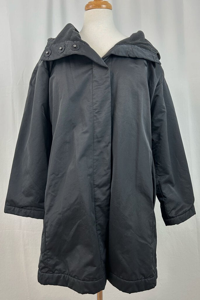 Eileen Fisher snap up hooded jacket (XS/S)