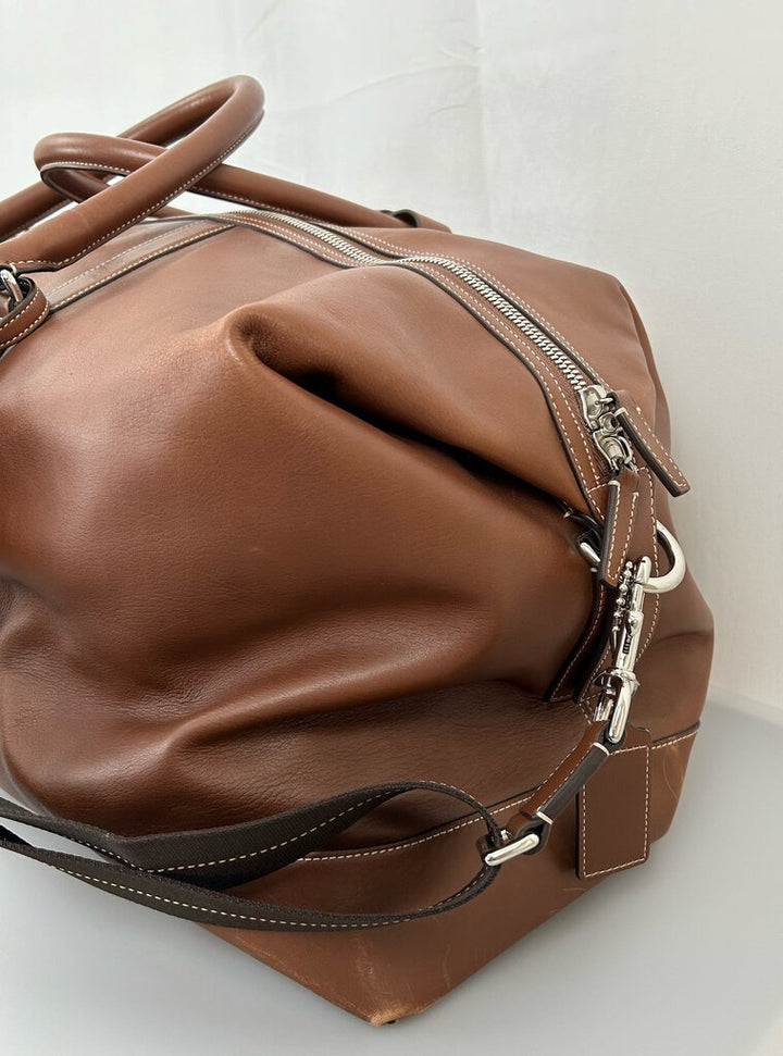 Coach leather travel duffle