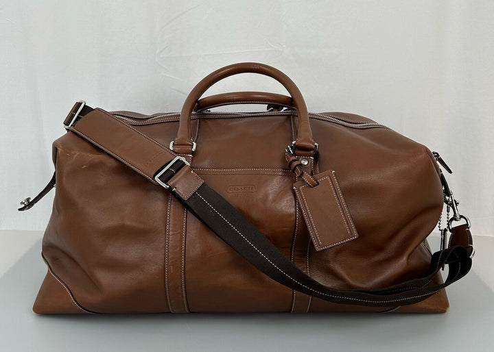 Coach leather travel duffle