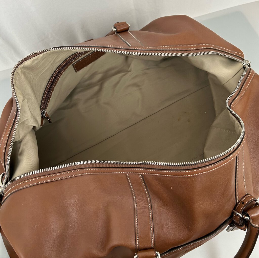 Coach leather travel duffle