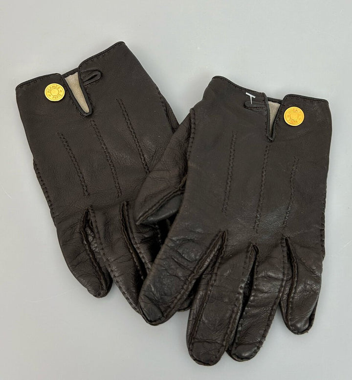 Hermes vintage leather gloves (S)