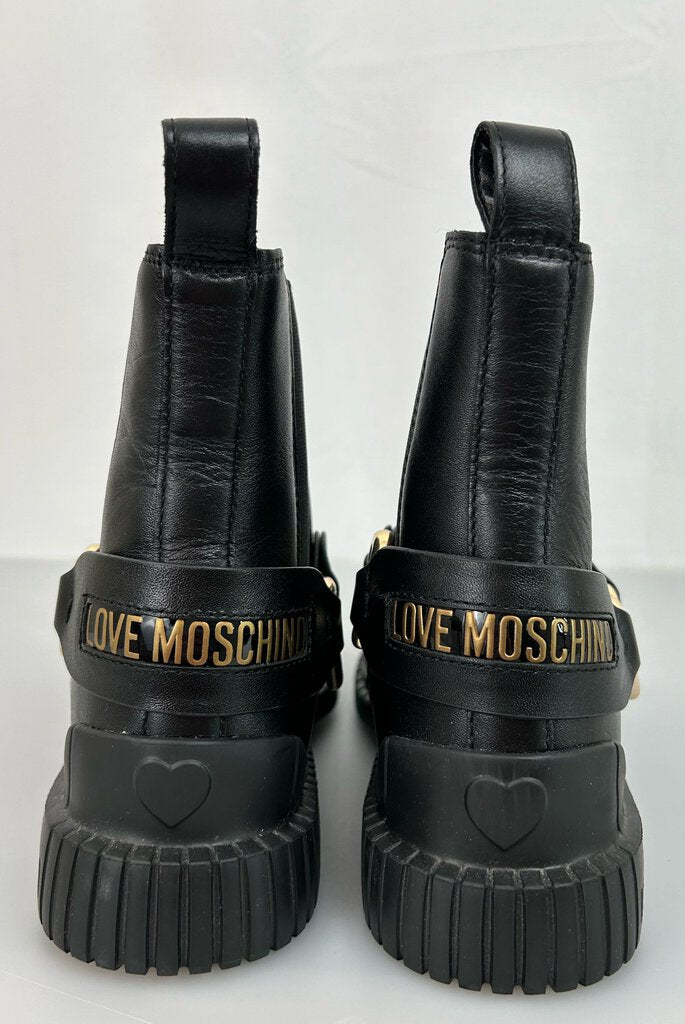 Love Moschino ankle moto chelsea boot (size 37)