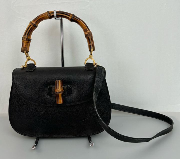 Gucci vintage bamboo turnlock purse