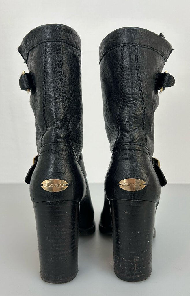 Jimmy Choo "Dart" moto heel boot (size 37)