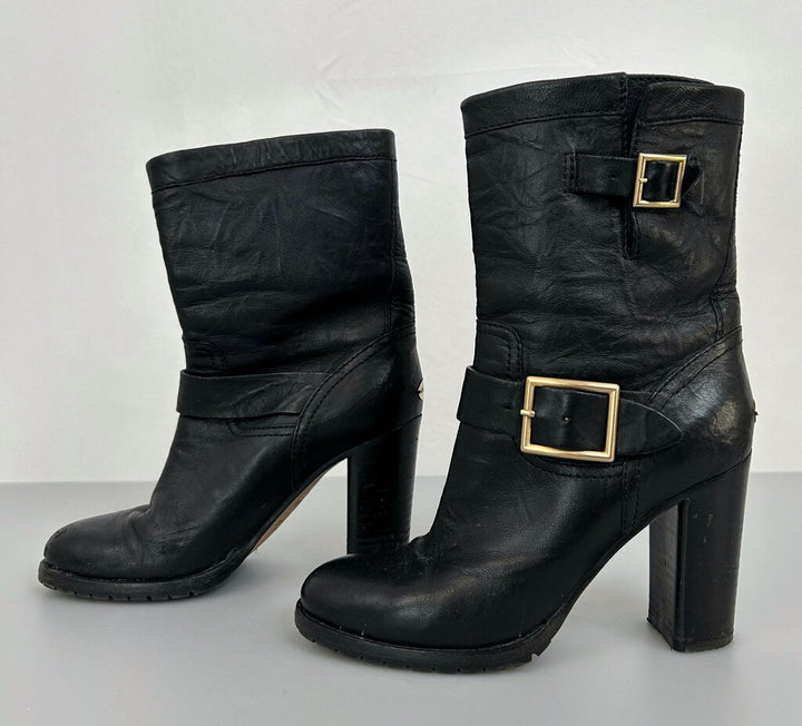 Jimmy Choo "Dart" moto heel boot (size 37)