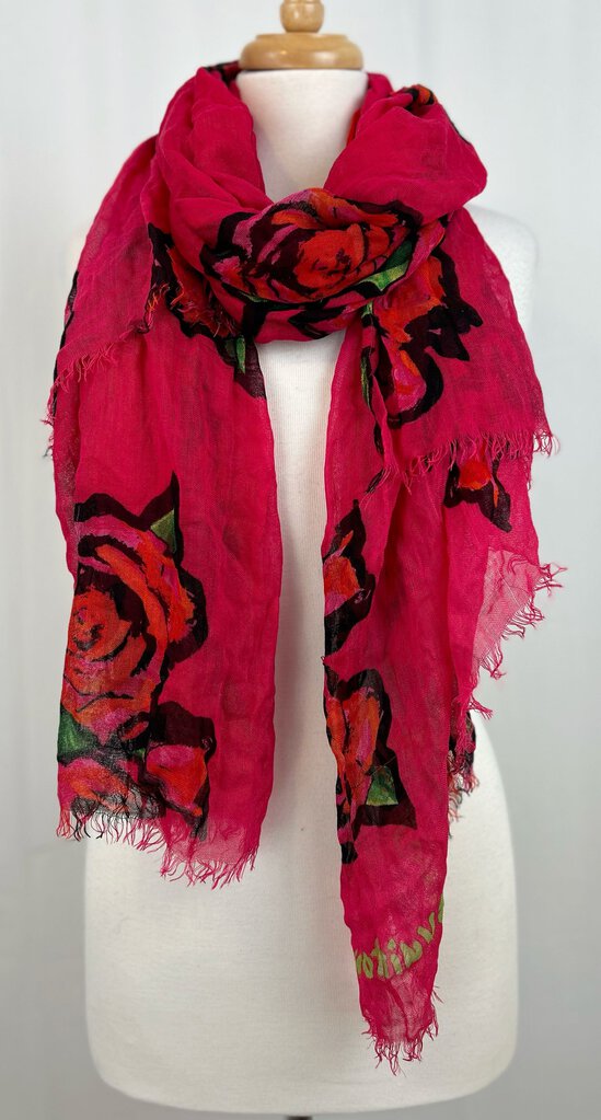 Louis Vuitton Sprouse rose scarf