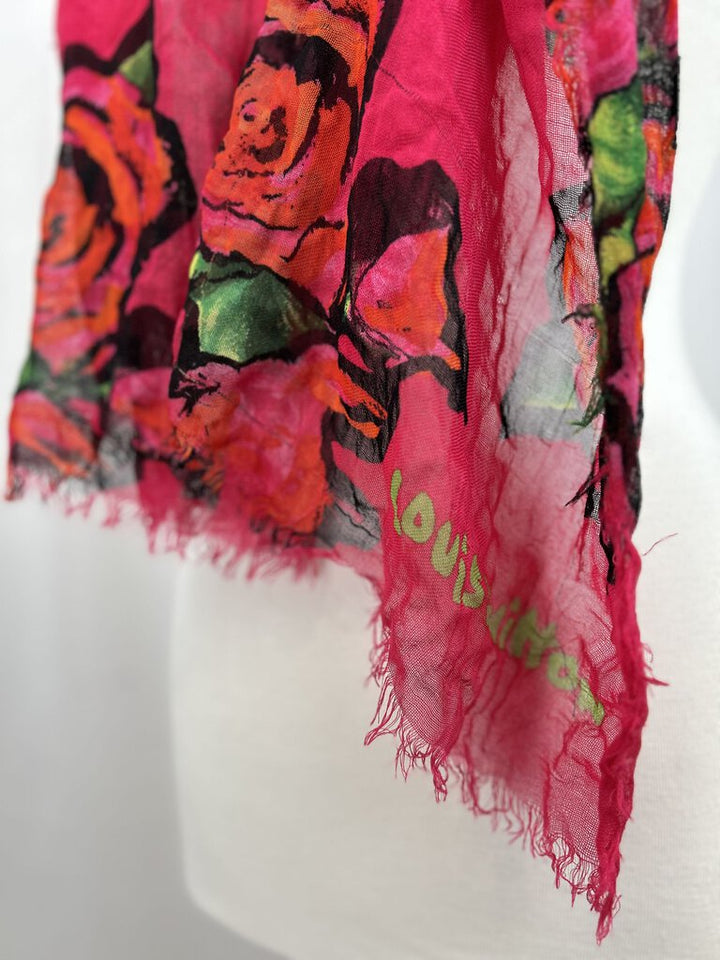 Louis Vuitton Sprouse rose scarf