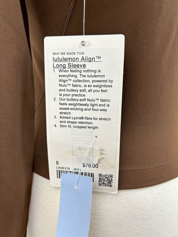 Lululemon NWT Align top (size 8)