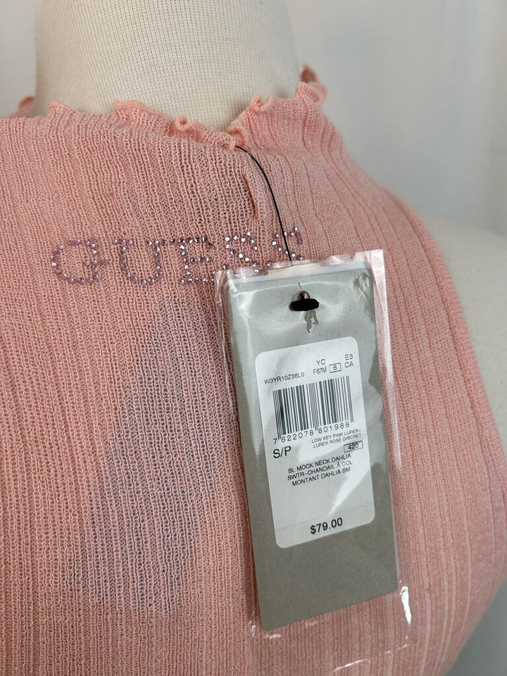 Guess NWT sparkle mock neck top (S)