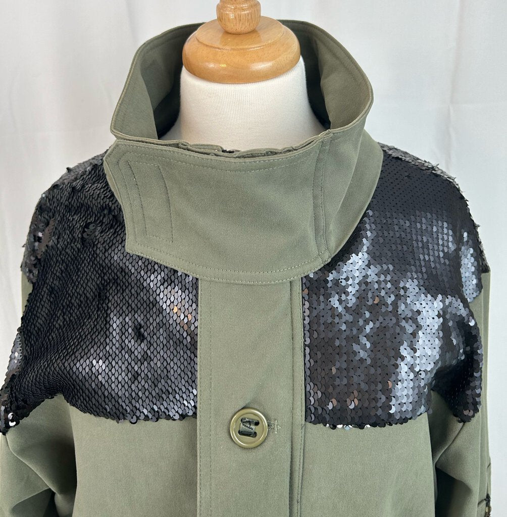 Ramy Brook "Celia" sequin utility jacket (L)