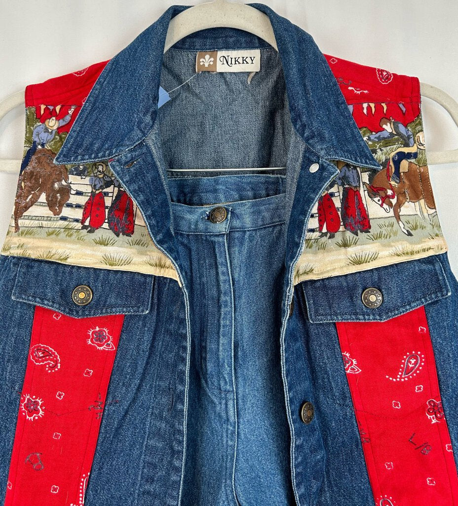 Nikky 2-pc vintage "matador" denim suit (S)