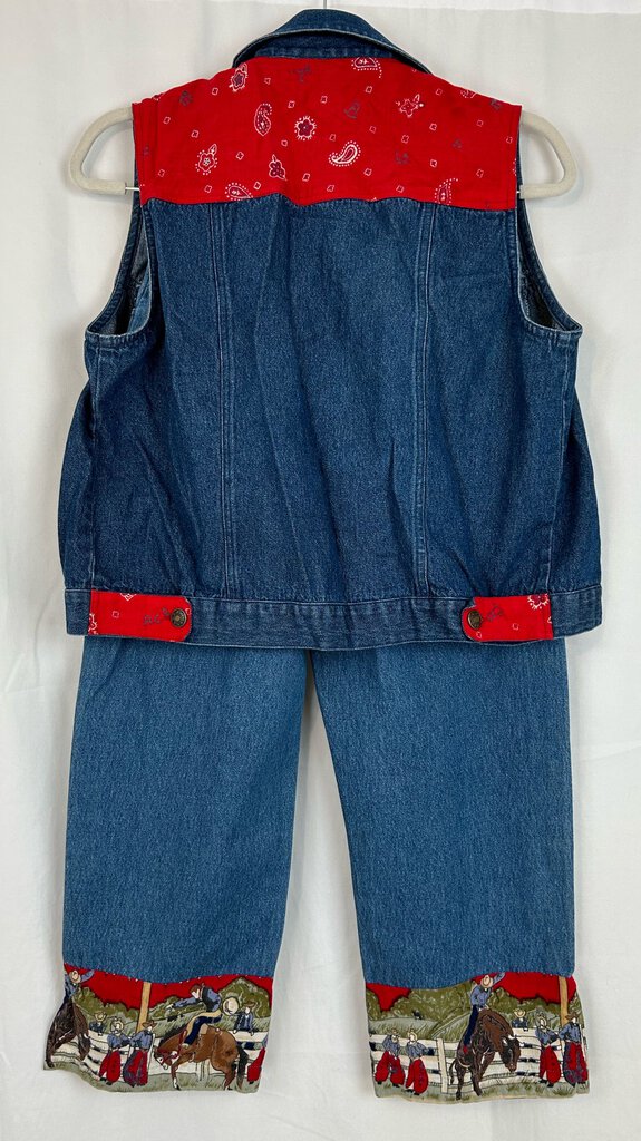 Nikky 2-pc vintage "matador" denim suit (S)