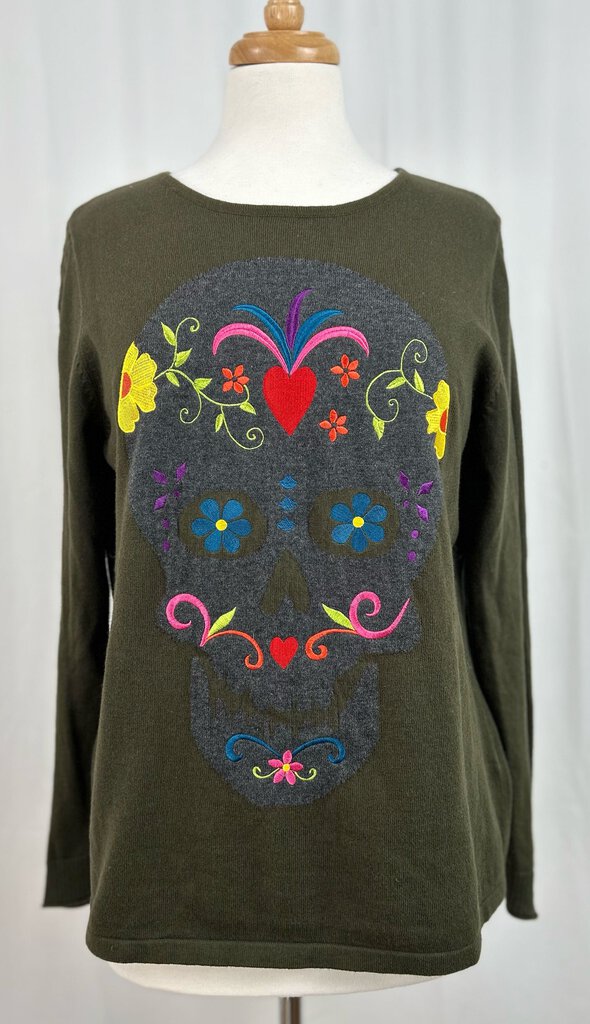 Lisa Todd embroidered sweater (L)