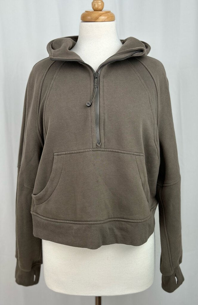 Lululemon oversized cropped 1/2 zip scuba (M/L)