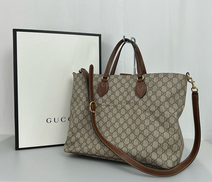 Gucci Monogram Canvas Tote