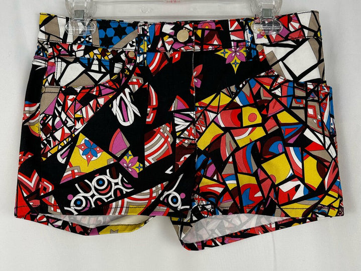 Emilio Pucci wild graphic print shorts (size 8)