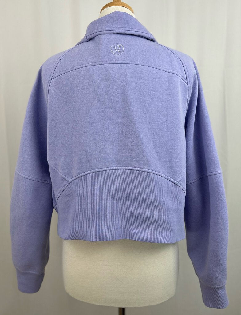 Lululemon oversized cropped 1/2 zip scuba (M/L)