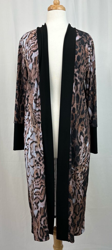 Melanie Jacqueline silky cheetah print duster (S/M)