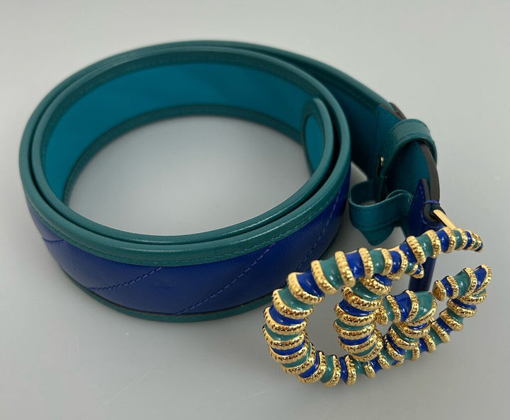 Gucci Torchon GG calfskin matelasse belt