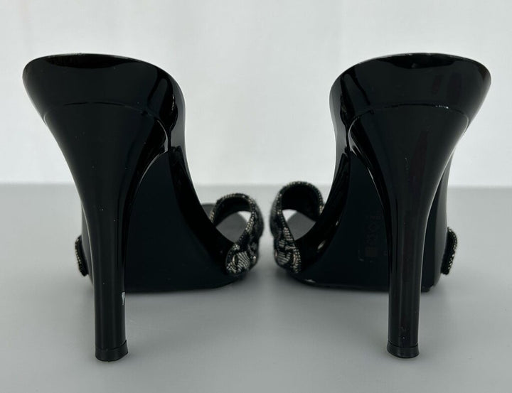 Dior logo heeled mule clog (size 37.5)