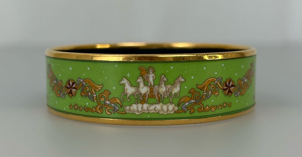 Hermes vintage enamel cuff
