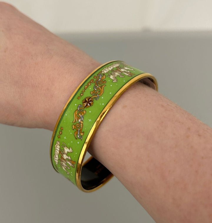 Hermes vintage enamel cuff