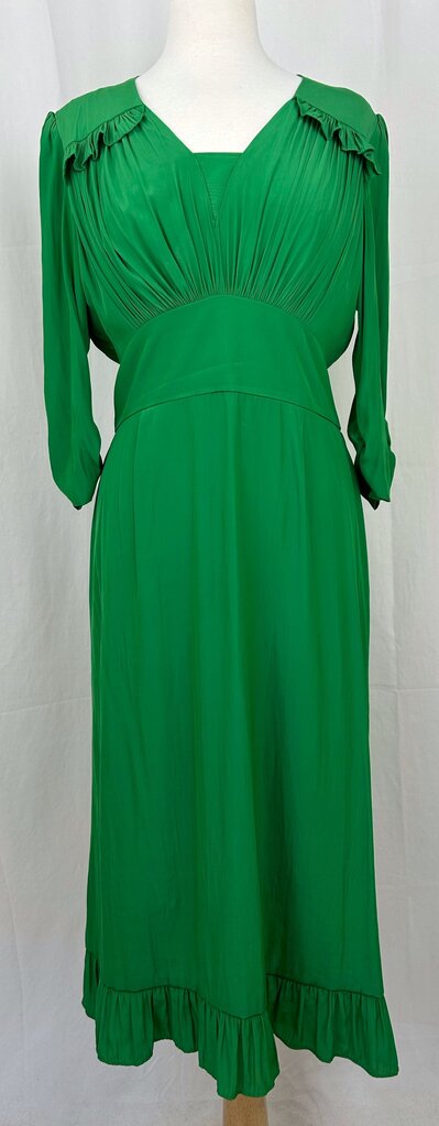 Smythe pleated v-neck maxi dress (size 6)