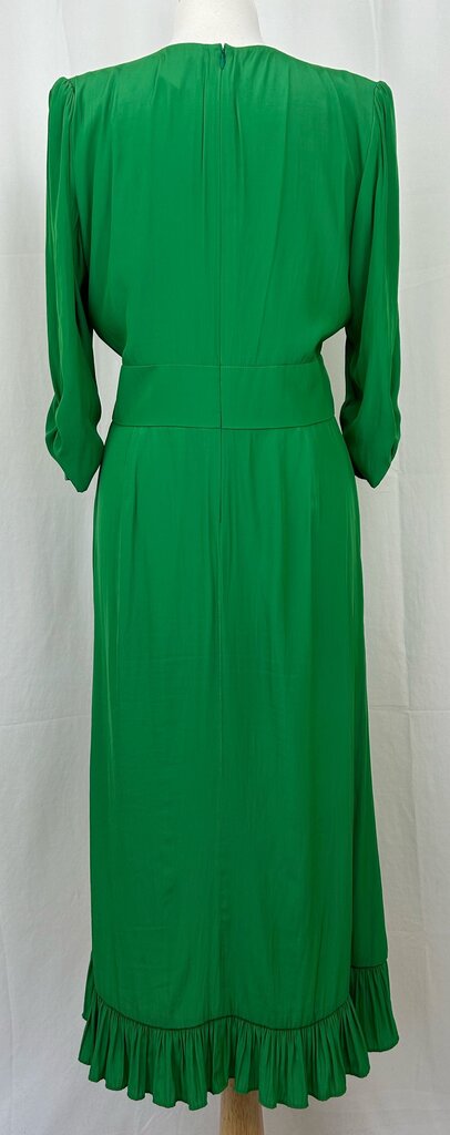 Smythe pleated v-neck maxi dress (size 6)
