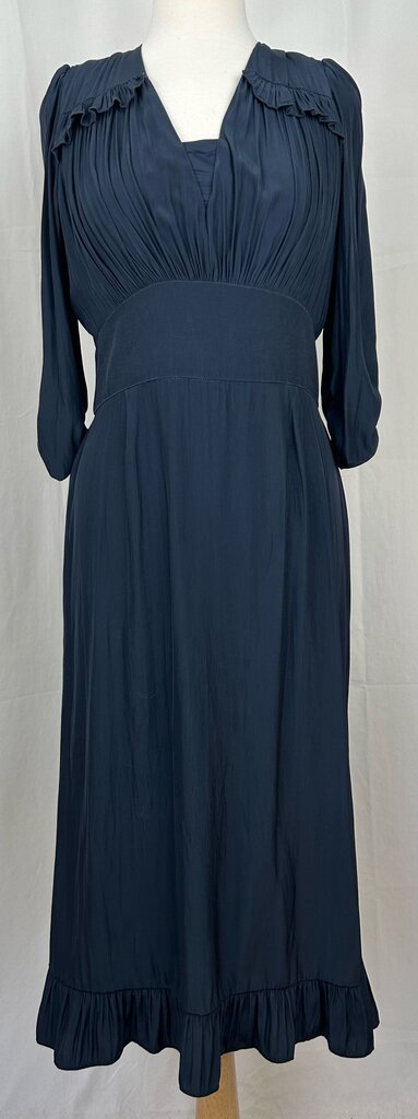 Smythe pleated v-neck maxi dress (size 6)