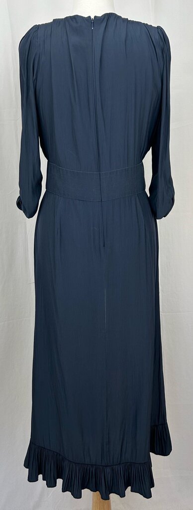 Smythe pleated v-neck maxi dress (size 6)