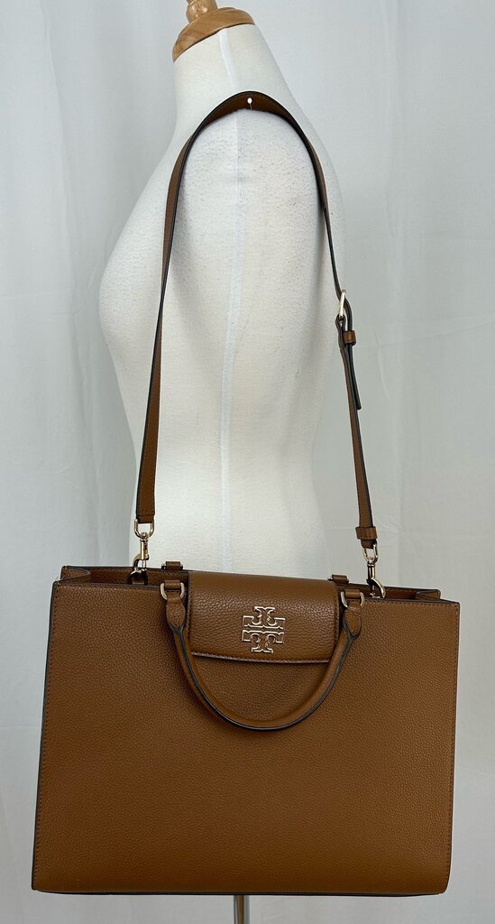 Tory Burch leather logo crossbody satchel