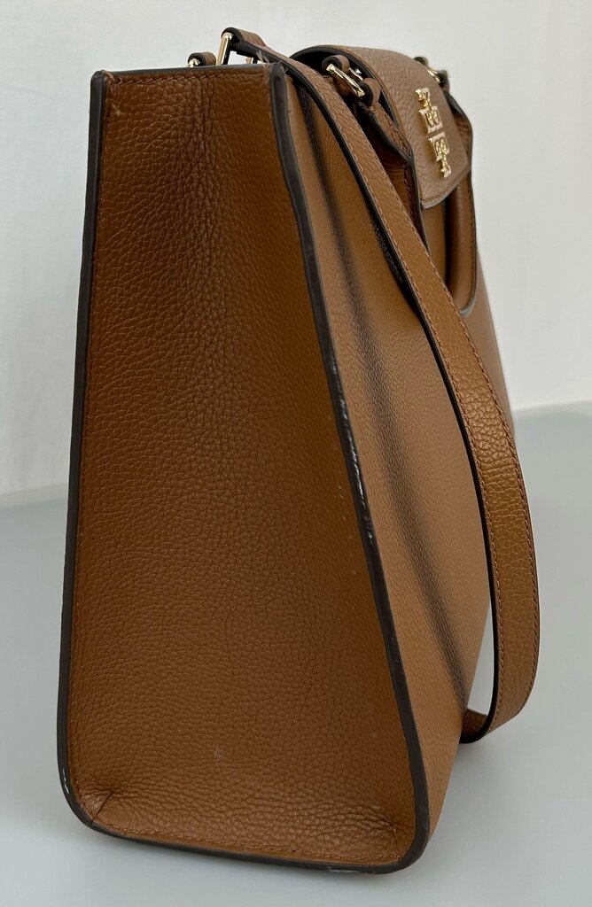 Tory Burch leather logo crossbody satchel