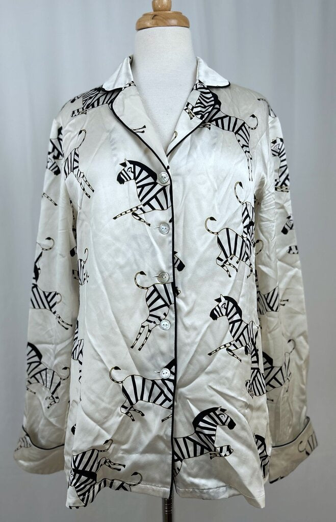 Olivia Von Halle zebra pajama (L)