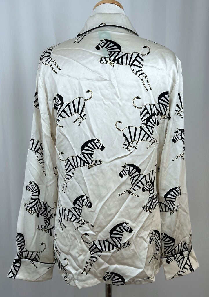 Olivia Von Halle zebra pajama (L)