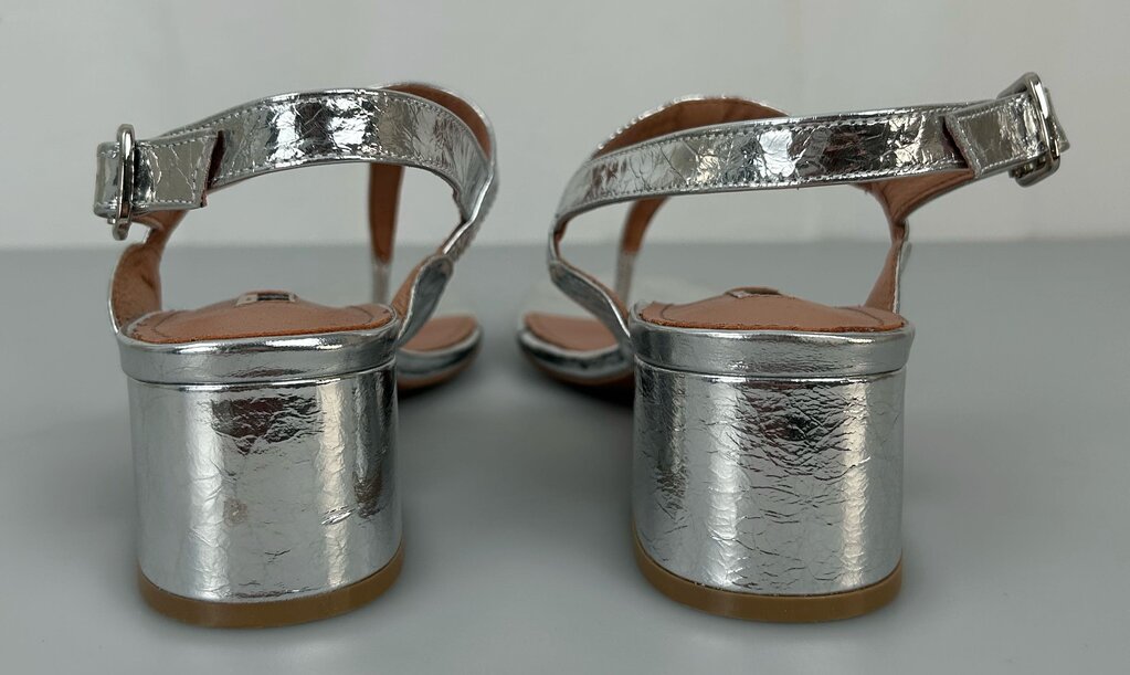 Bibi Lou (Anthropologie) metallic slingback heel (size 9.5)