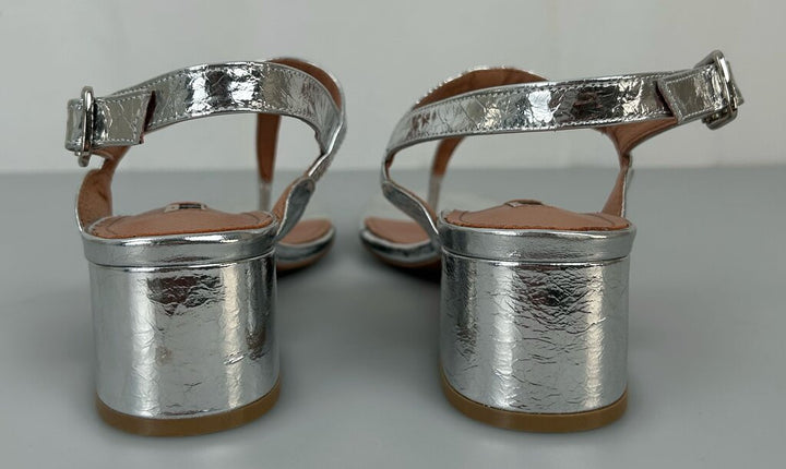 Bibi Lou (Anthropologie) metallic slingback heel (size 9.5)