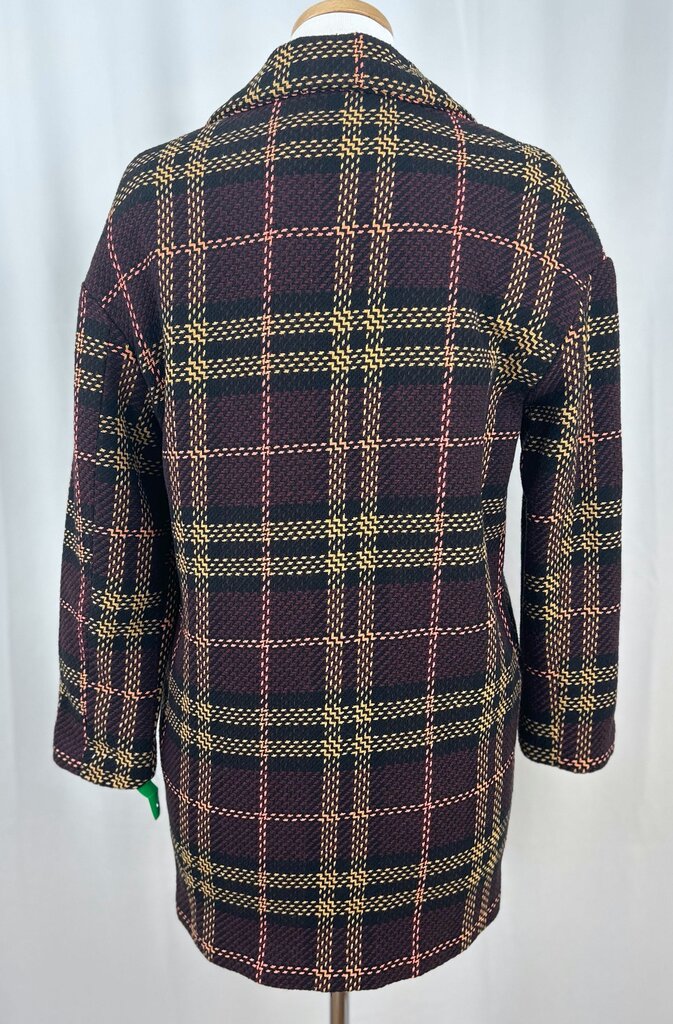Stradivarius oversized plaid jacket (XS)