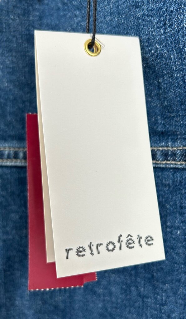 RetroFete NWT "Lema" denim mini dress (size 4)