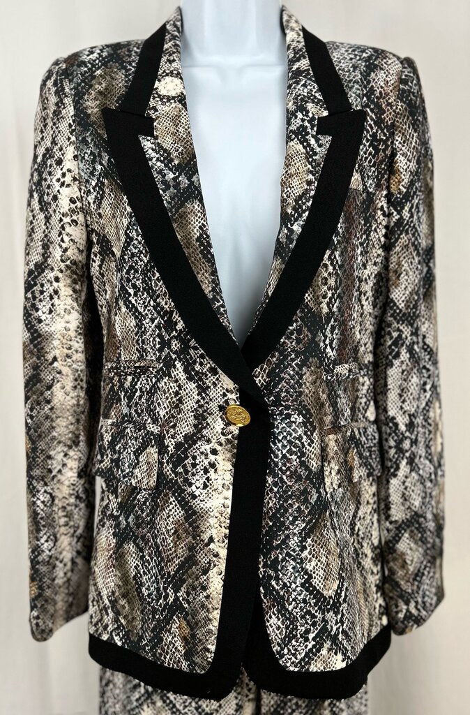 Smythe 2pc snake print suit (size 4)