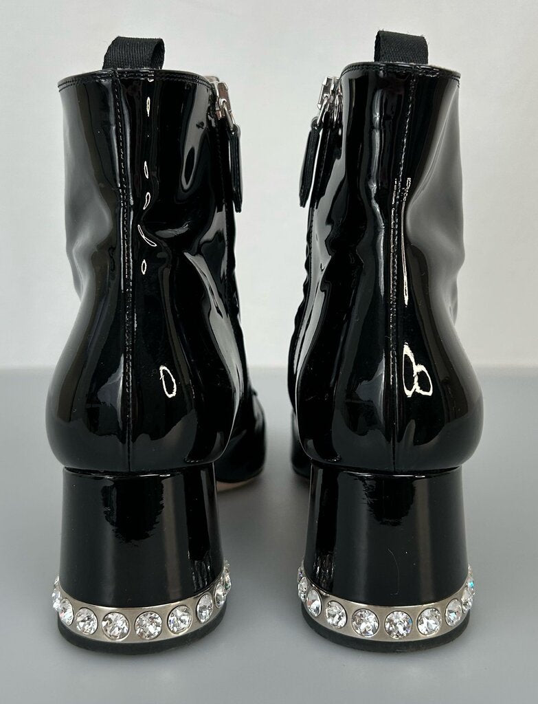 Miu Miu patent leather ankle boot (size 8)