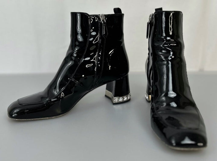 Miu Miu patent leather ankle boot (size 8)