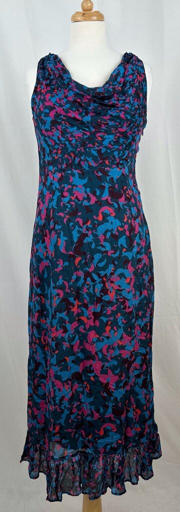 Conditions Apply (Anthro) swirly print midi dress (size 4)