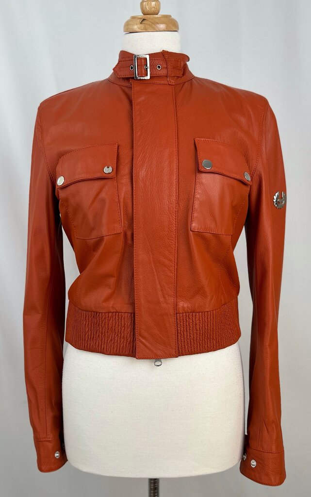Belstaff cropped leather jacket (S)