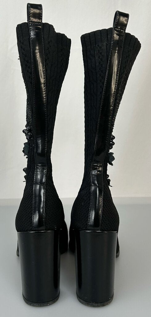 Stuart Weitzman "Carmella" embellished sock boot (size 7)