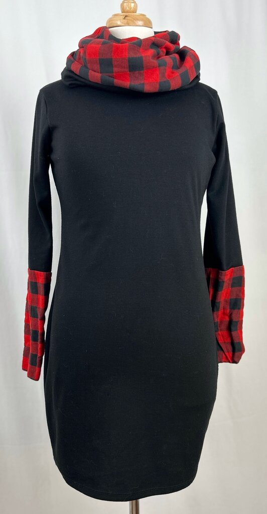 Melanie Jacqueline quilted cowl neck dress (M/L)