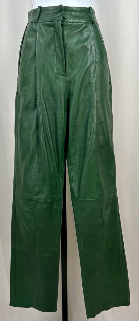 Lamarque high waist pleated leather pant (size 0)