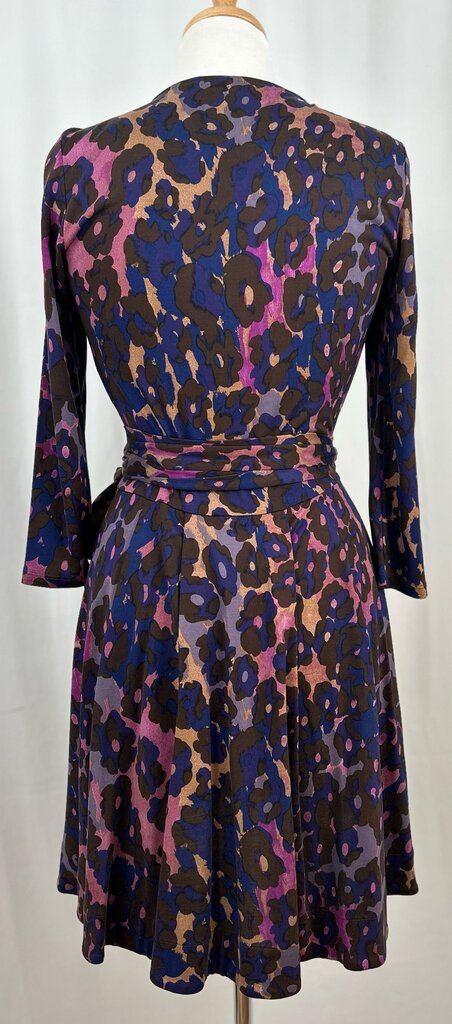 Diane Von Furstenberg pleated mini wrap dress (size 6)
