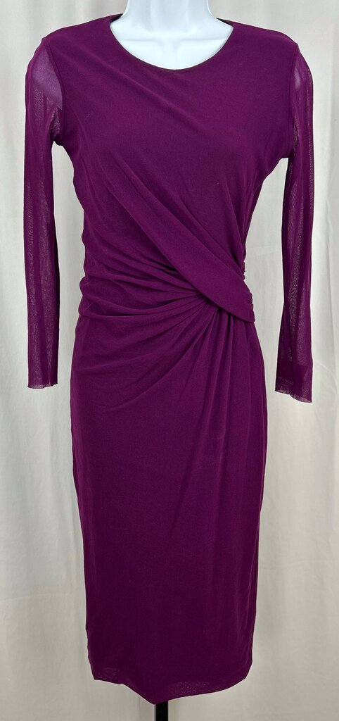 Fuzzi (Italy) shirring mesh cocktail dress (M)