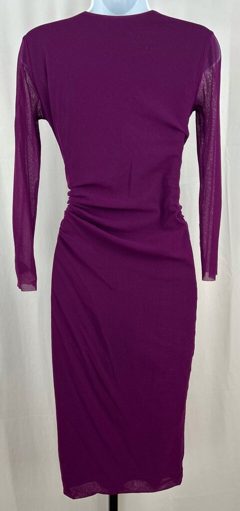 Fuzzi (Italy) shirring mesh cocktail dress (M)