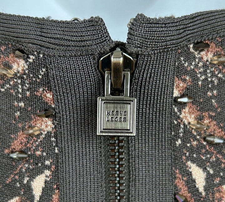 Herve Leger beaded bandage dress (S)